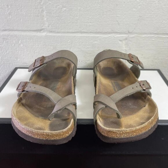 Birkenstock Shoes - Birkenstock Mayari Mocha Strappy Toe Loop Sandals Slide Women's 38 EU/7 US
